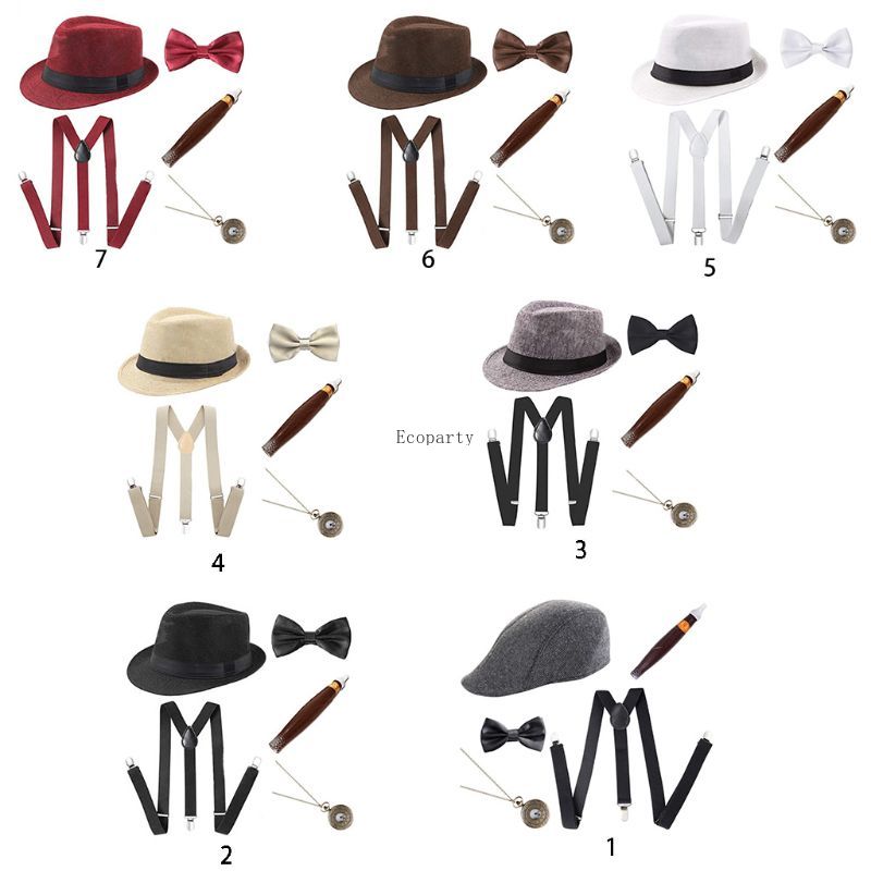 Men'S Accessories In The 1920S - Dislaze-플랫 캡-클래식 트릴 비 모자, 페도라