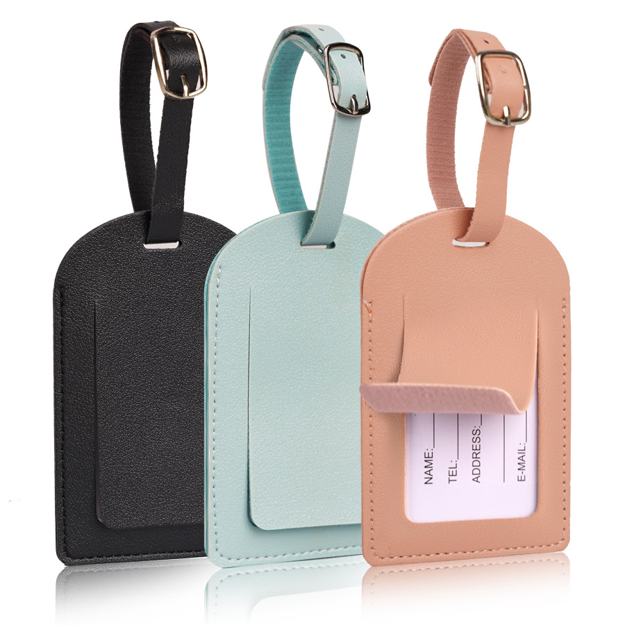 Men'S Accessories Holder - 여성 남성 수하물 태그 PU 가죽