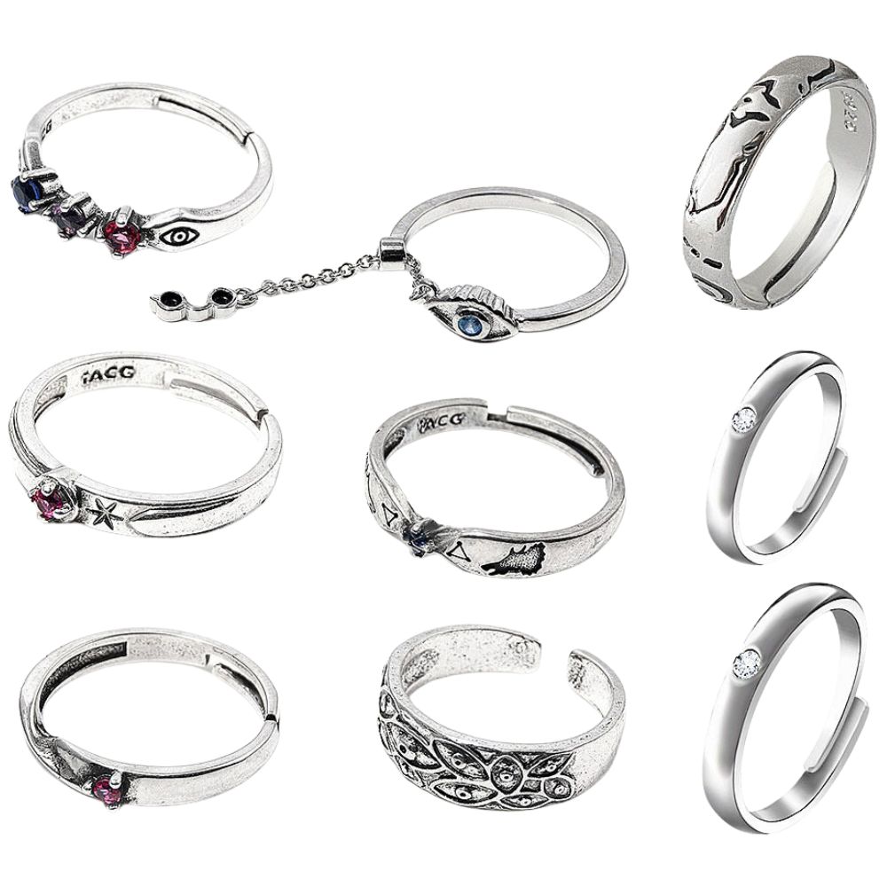 Men Accessories Gift Set - 애니메이션 JJK 반지 유타 오코츠 코스프레