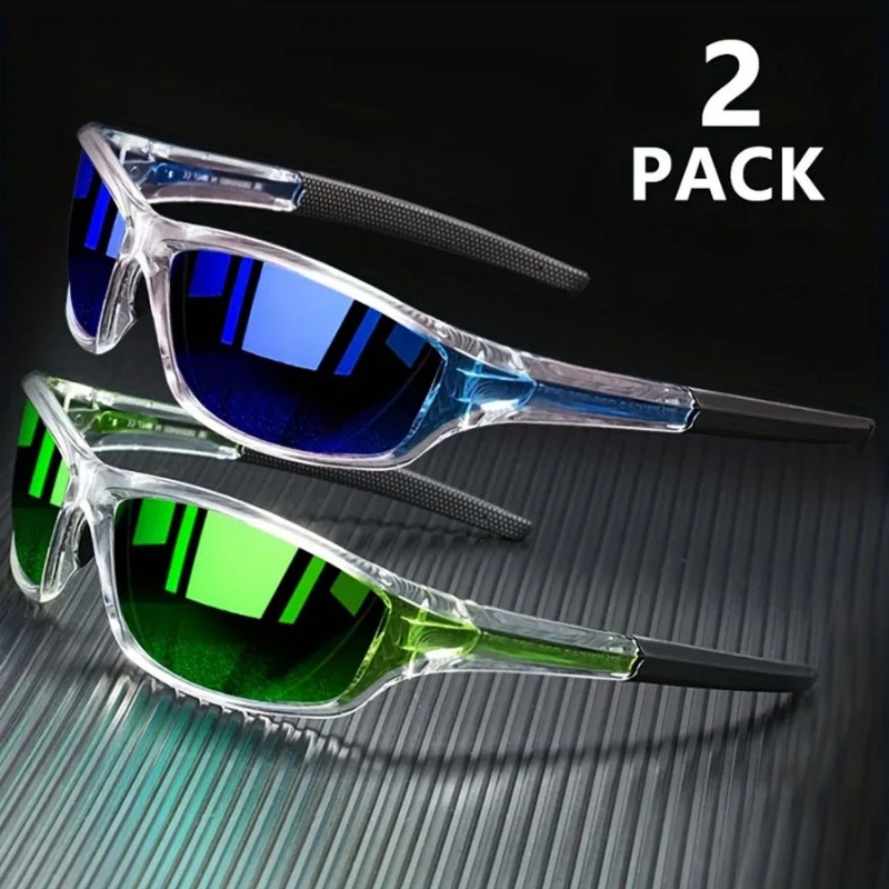 Sunglasses Polarized Men - 남성용 1/2개 스포츠 선글라스, 가벼운 야간