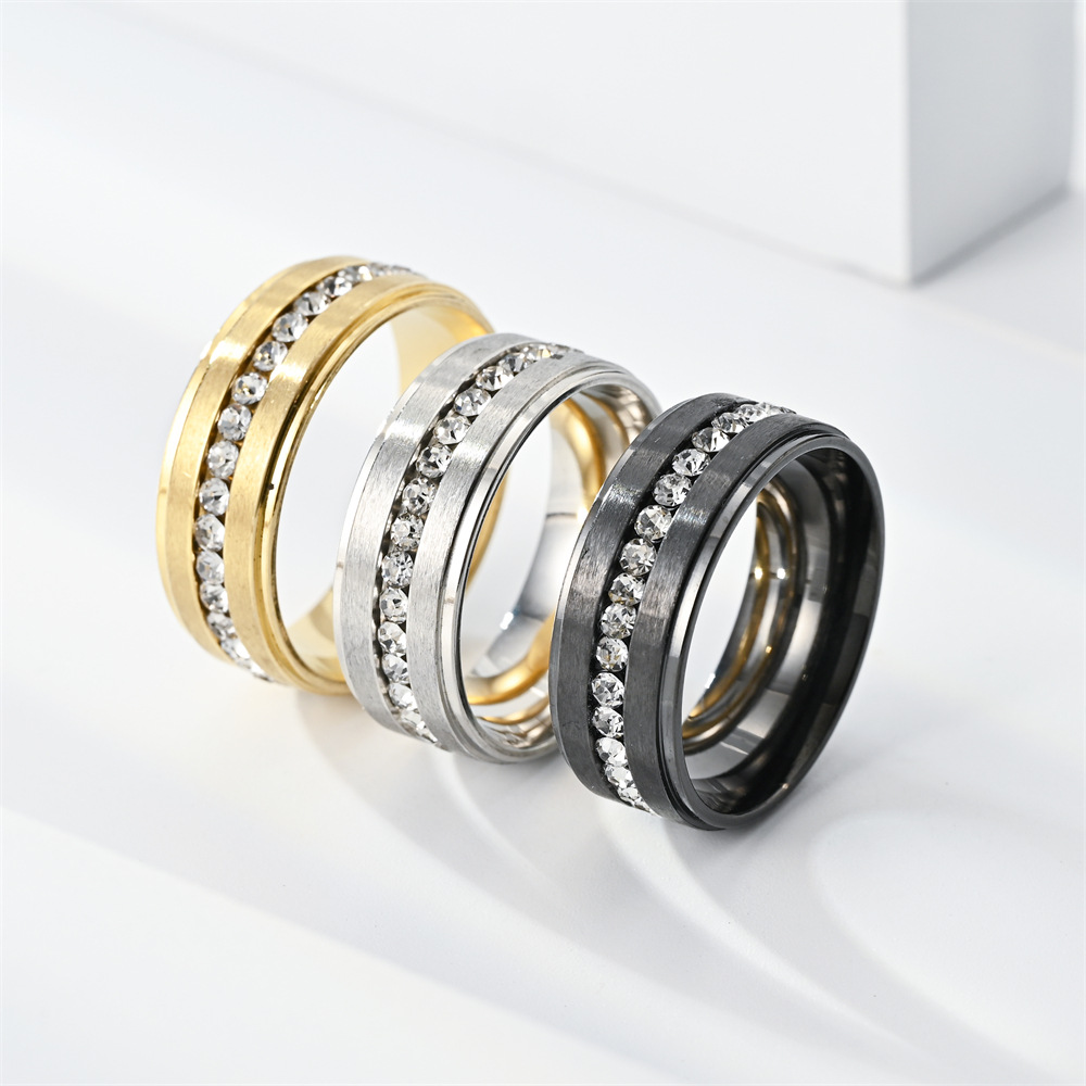 Men Accessories Ideas - 여성과 남성을 위한 스테인레스 스틸 다이아몬드