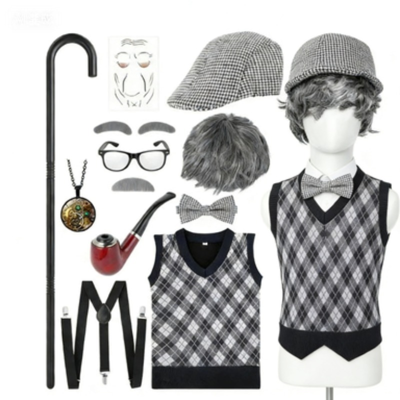 Men'S Accessories In The 1920S - 할로윈 축제 할아버지 의상 액세서리 세트