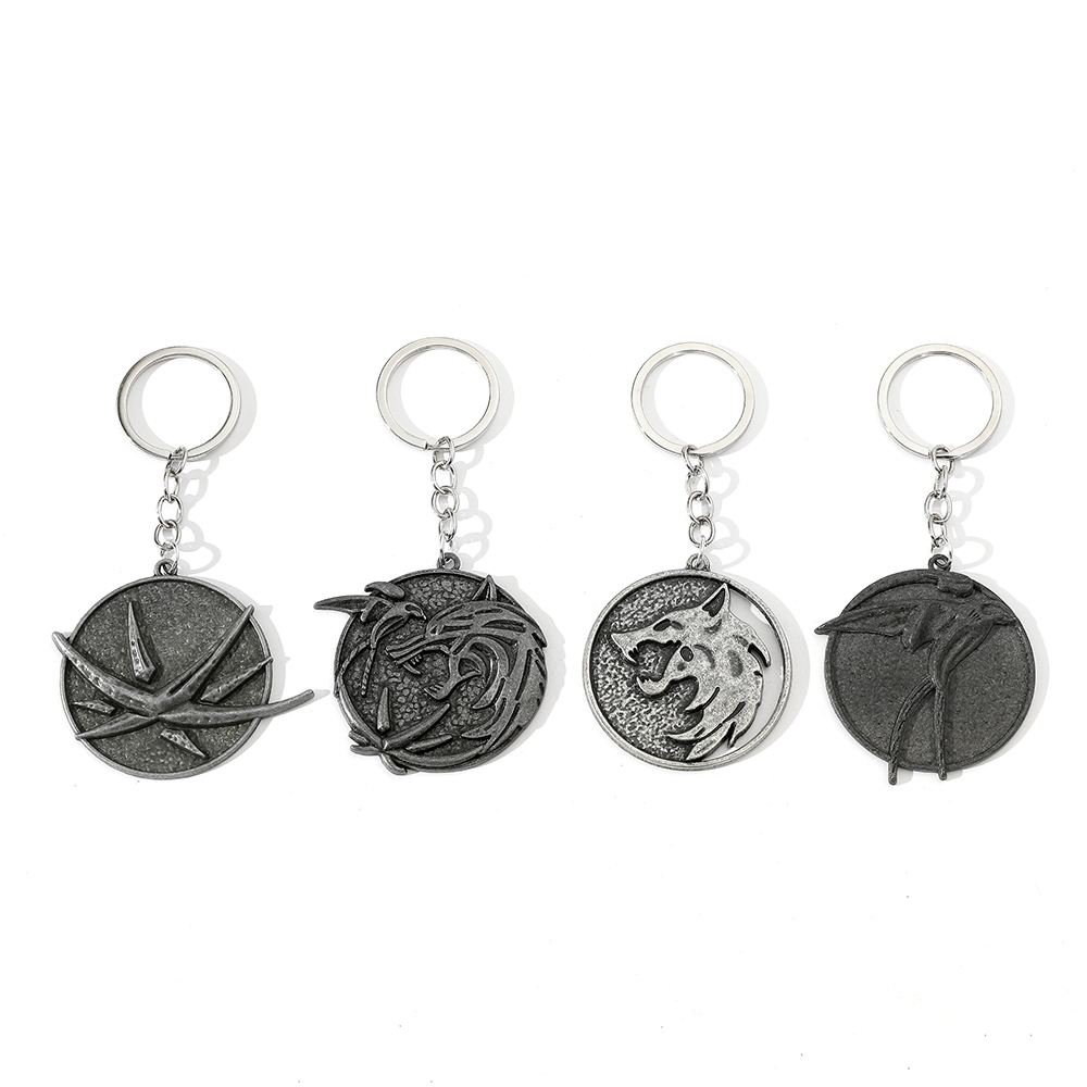 Men'S Accessories Vintage - 빈티지 늑대 머리 키체인 게임 게롤트