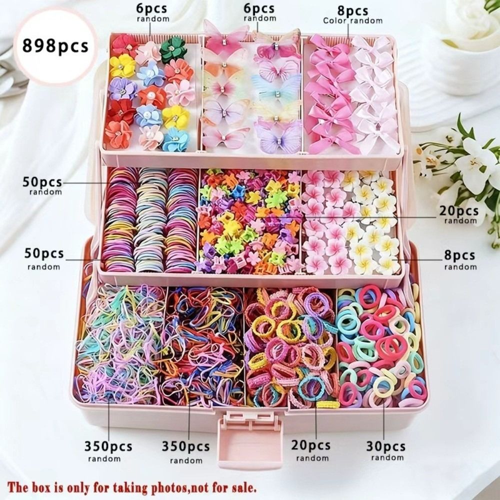 Tie Clip Set - 새로운 탄성 소재 여자아이 헤어 액세서리