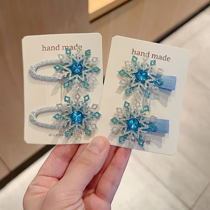 Tie Clip Set - 어린이 헤어 액세서리 세트 2개입 공주