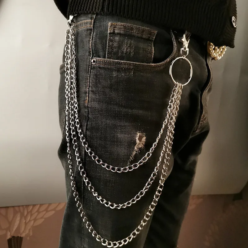 Men'S Accessories Vintage - 레이어 메탈 벨트 체인 펑크 훅
