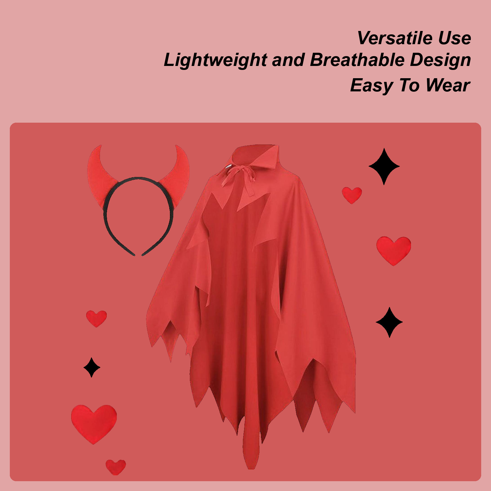 Men'S Vampire Accessories - 뱀파이어 케이프 뱀파이어 의상 뿔 모양의