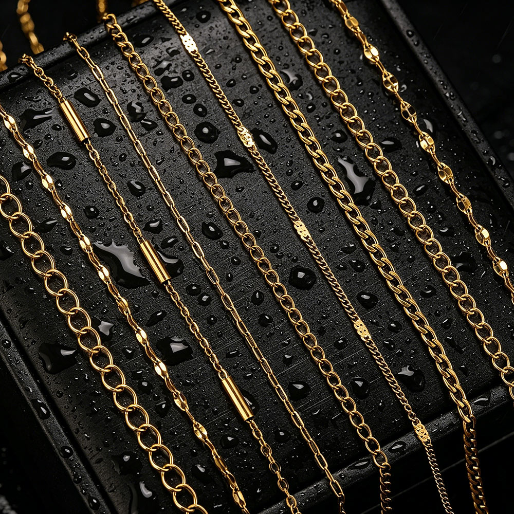Men Accessories Chain - 2미터 스테인리스 스틸 립스 NK 롱