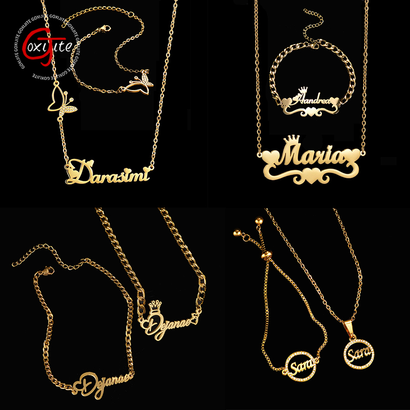 Men Accessories Gift Set - Goxijite 사용자 정의 이름 목걸이 세트