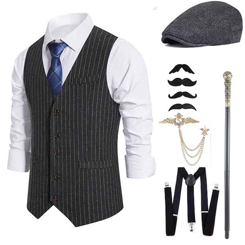 Men'S Accessories In The 1920S - 남성 갱스터 의상 및 액세서리 세트