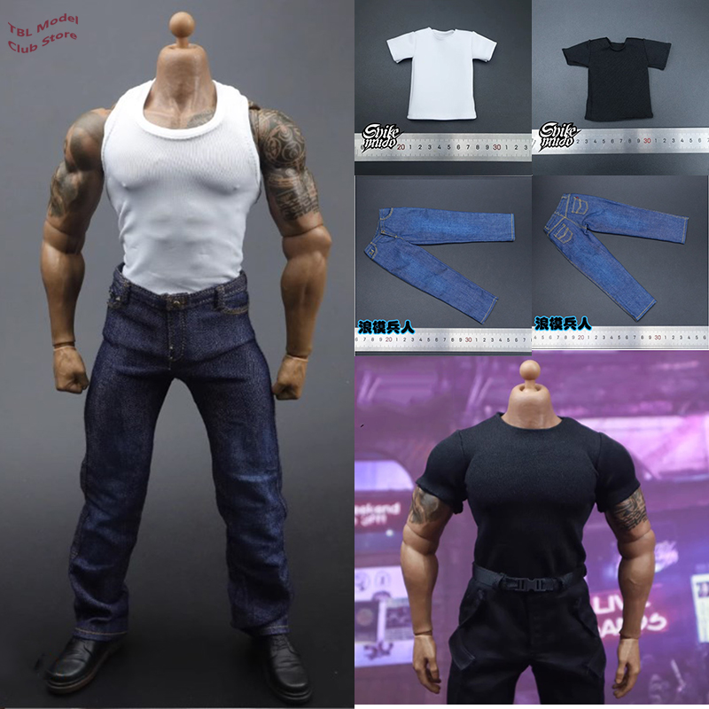 Men'S Accessories For Jeans - 1/6 남자 강한 군인 청바지 액세서리,