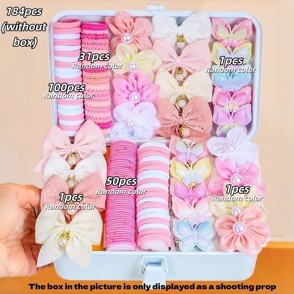Tie Clip Set - 새로운 화려한 소녀 헤어 액세서리 세트,