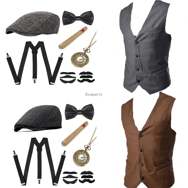 Men'S Accessories In The 1920S - 남성 갱스터 의상 및 액세서리 세트