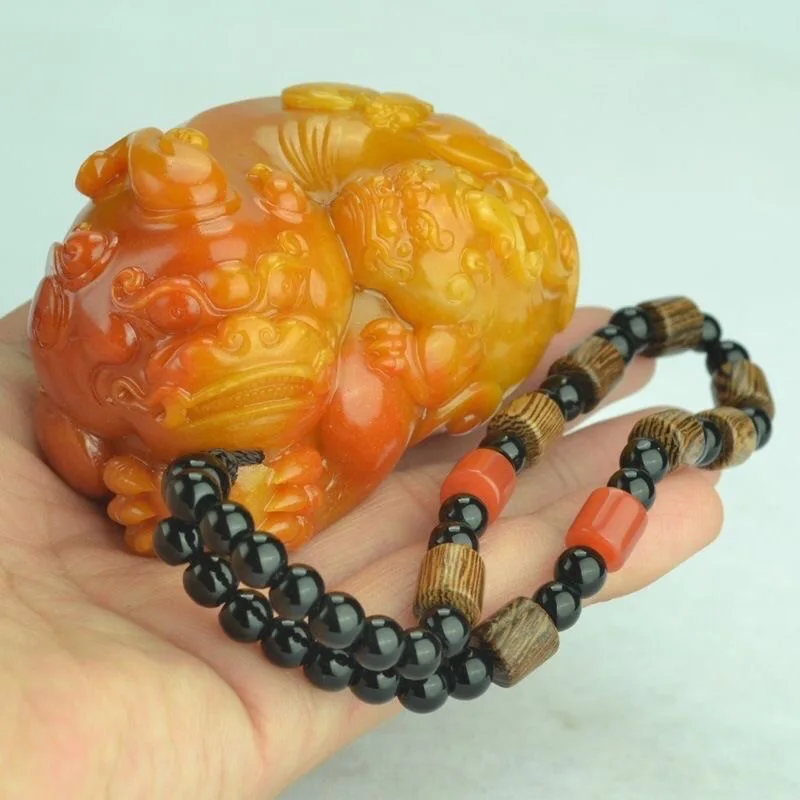 Men Accessories Chain - 내추럴 황 롱유 픽시우 펜던트 목걸이,