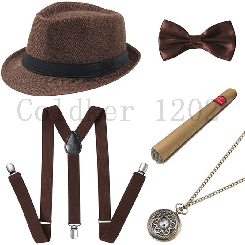 무료 배송 할로윈 1920년대 망 개츠비 갱스터 액세서 - Men'S Accessories In The 1920S 리뷰 및 가격