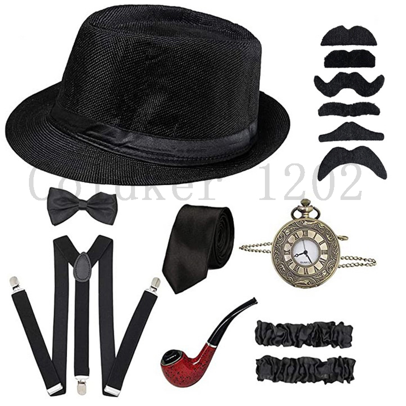 무료 배송 할로윈 1920년대 망 개츠비 갱스터 액세서 - Men'S Accessories In The 1920S 리뷰 및 가격