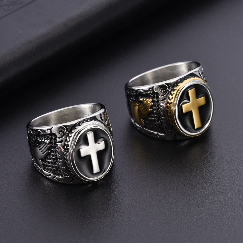 기도하는 손 십자가 예수 부적 남성 반지 스테인리스 스 - Men'S Accessories Hand Bands 리뷰 및 가격