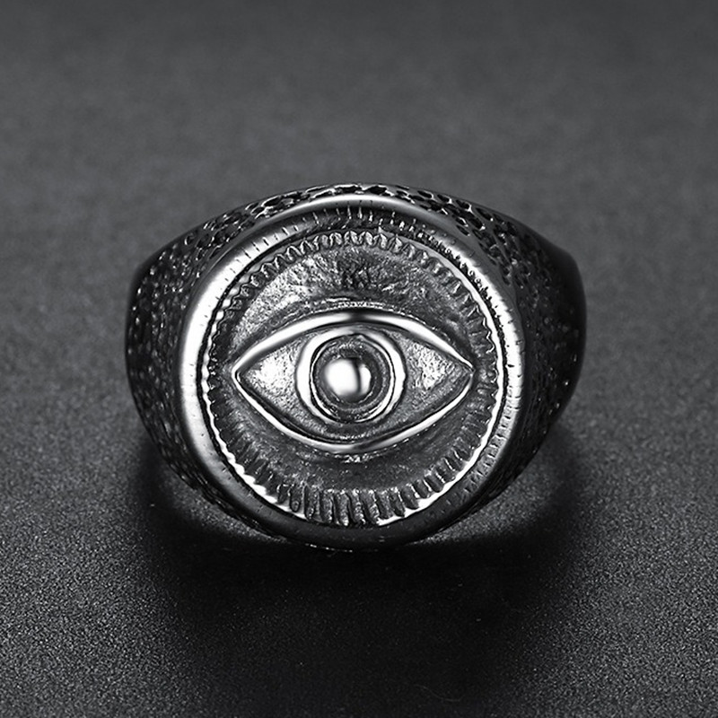 고대 이집트 스타일 호루스의 눈 조각 스테인레스 스틸  - Men Accessories Egypt 리뷰 및 가격