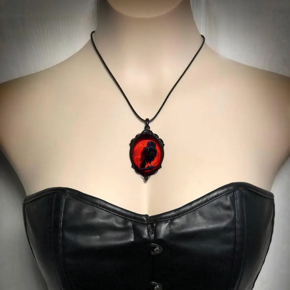 고딕 뱀파이어 올빼미 카메오 목걸이 여성 남성 패션 이 - Men'S Vampire Accessories 리뷰 및 가격