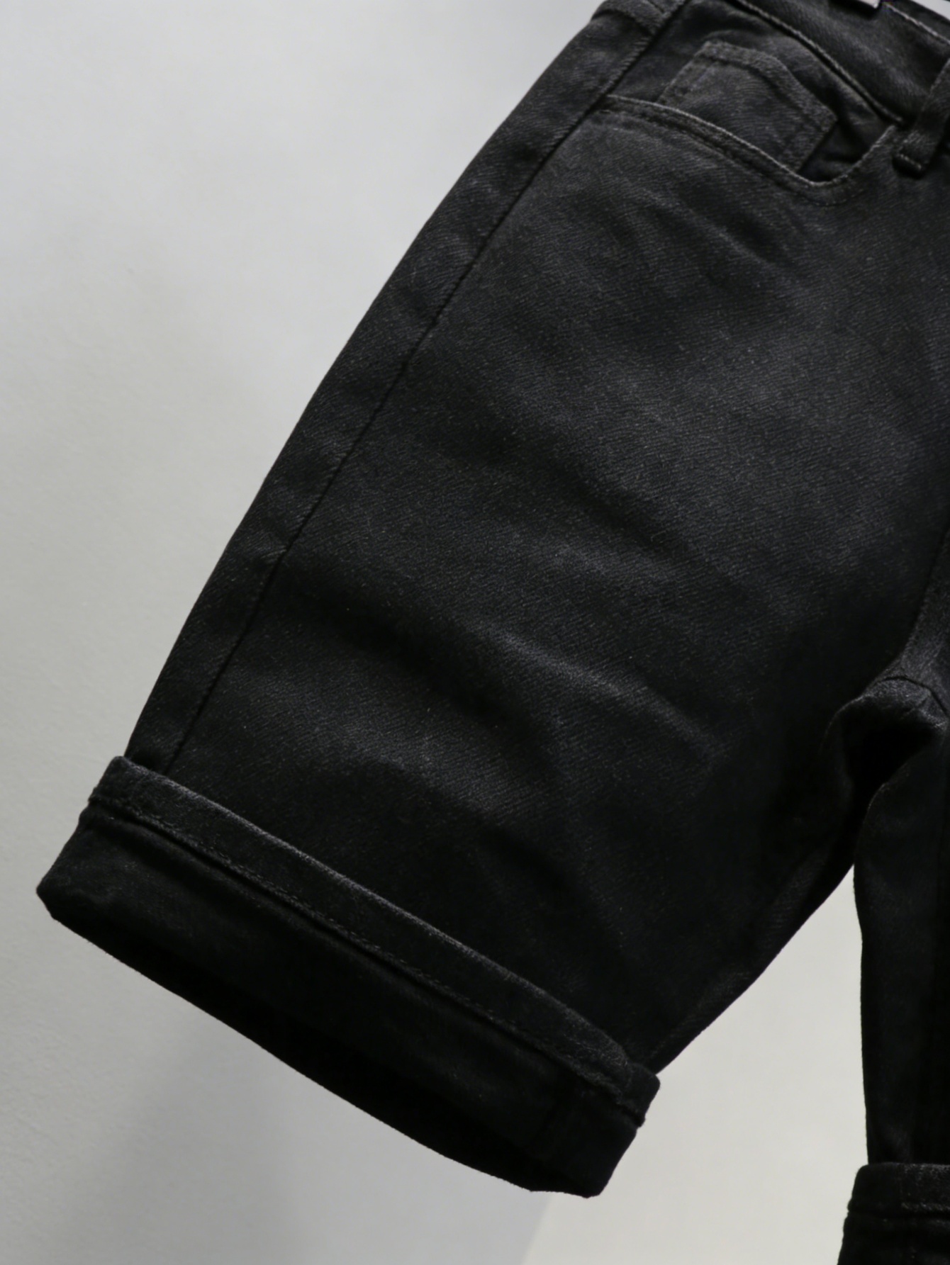 플레인 진 블랙 슬림 데님 반바지 남성용 라이트 레트로 - Men'S Accessories For Jeans 리뷰 및 가격