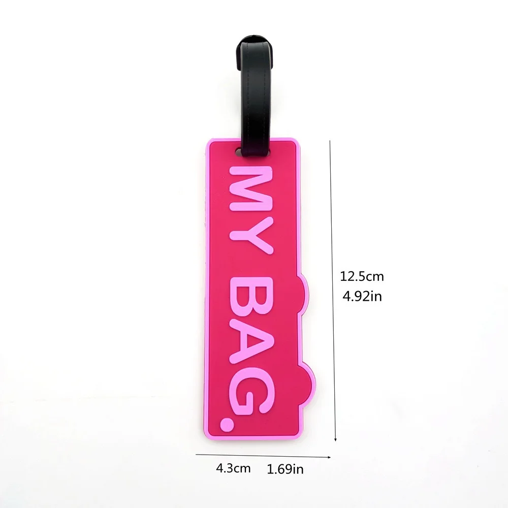 1PC 여성 남성 귀여운 수하물 태그 수하물 ID 홀더 - Men'S Accessories Holder 리뷰 및 가격