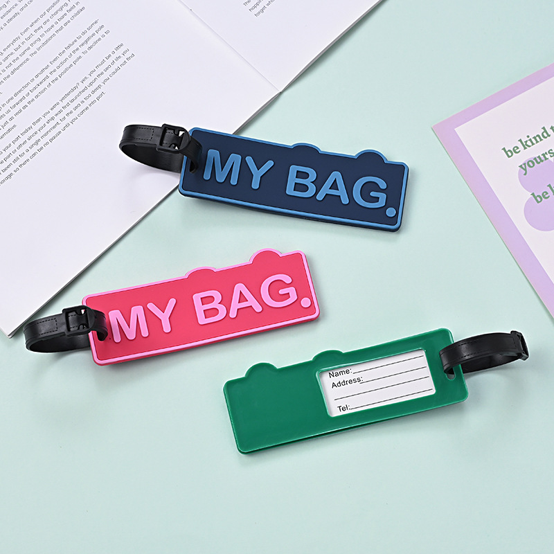 1PC 여성 남성 귀여운 수하물 태그 수하물 ID 홀더 - Men'S Accessories Holder 리뷰 및 가격
