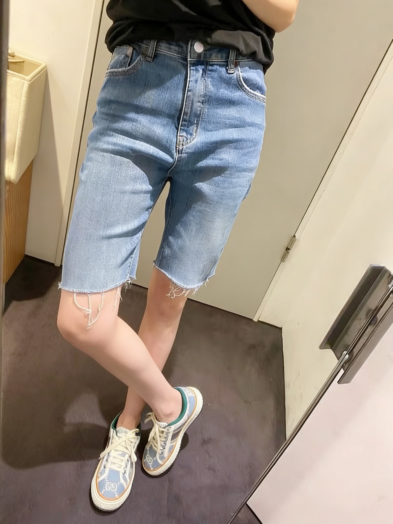 하라주쿠 청바지 남성용 블루 슬림 데님 반바지 스트리트 - Men'S Accessories For Jeans 리뷰 및 가격