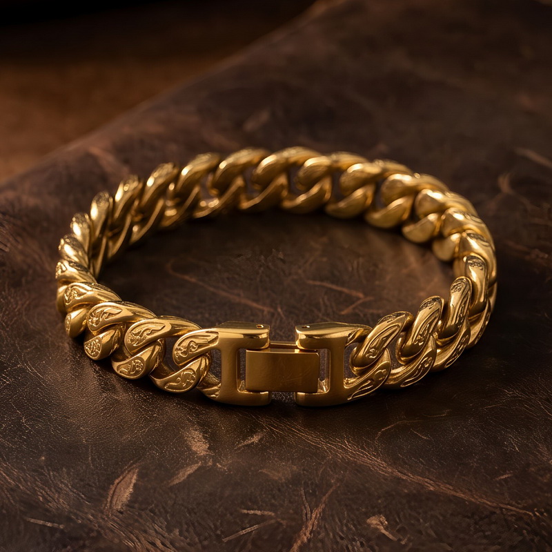 남성용 팔찌 13MM 와이드 스테인리스 스틸 커브 체인 - Men'S Accessories Hand Bands 리뷰 및 가격