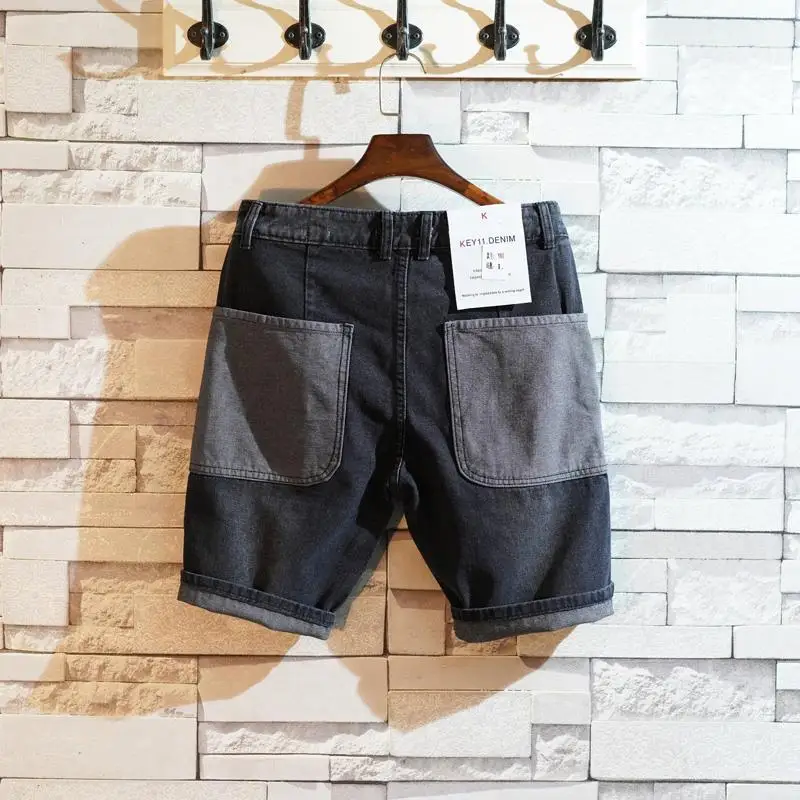 남성용 루즈핏 스트레이트 숏 데님 반바지, 포켓 배기  - Men'S Accessories For Jeans 리뷰 및 가격