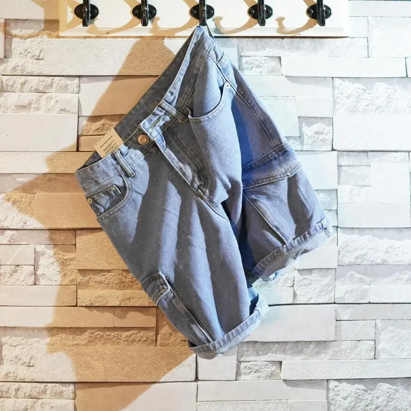 남성용 루즈핏 스트레이트 숏 데님 반바지, 포켓 배기  - Men'S Accessories For Jeans 리뷰 및 가격