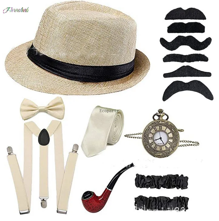 할로윈 파티 위대한 개츠비 코스프레 코스튬 1920 년 - Men'S Accessories In The 1920S 리뷰 및 가격