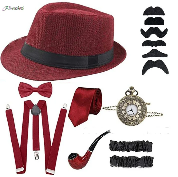 할로윈 파티 위대한 개츠비 코스프레 코스튬 1920 년 - Men'S Accessories In The 1920S 리뷰 및 가격