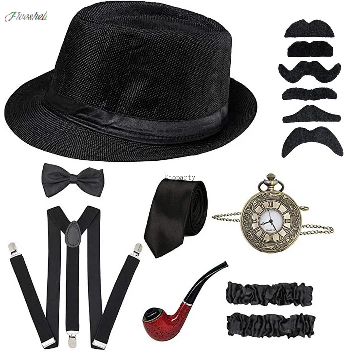 할로윈 파티 위대한 개츠비 코스프레 코스튬 1920 년 - Men'S Accessories In The 1920S 리뷰 및 가격