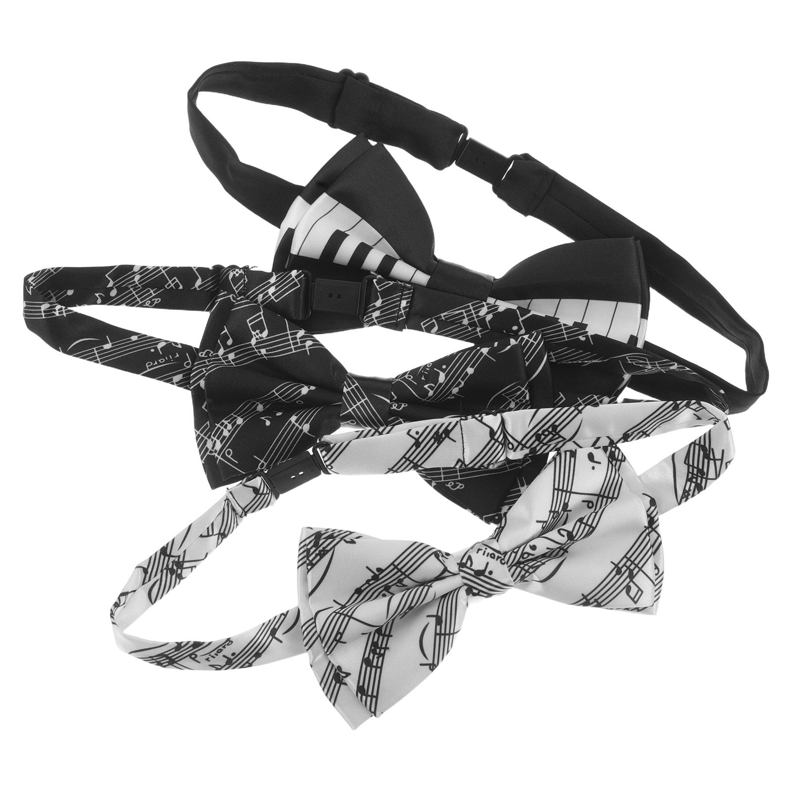 3종 음표 모양 나비넥타이 세트, 미리 묶인 피아노 건 - Tie Clip Set 리뷰 및 가격