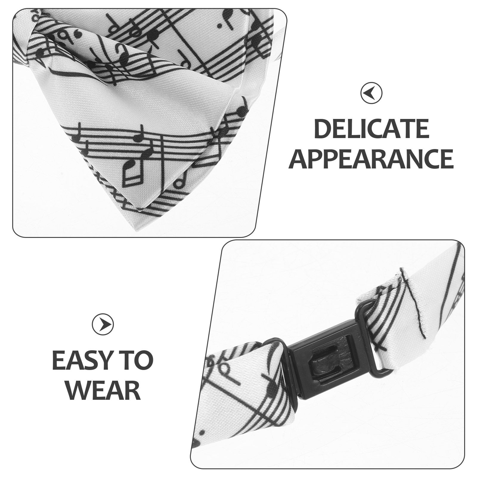 3종 음표 모양 나비넥타이 세트, 미리 묶인 피아노 건 - Tie Clip Set 리뷰 및 가격