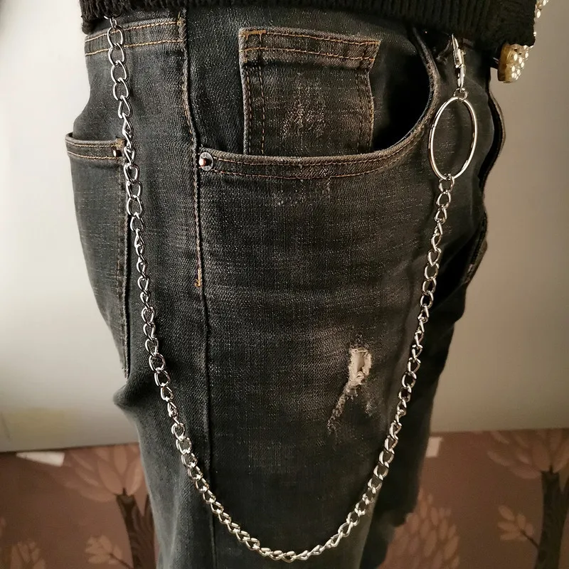 레이어 메탈 벨트 체인 펑크 훅 메탈 허리 지갑 키체인 - Men'S Accessories Vintage 리뷰 및 가격