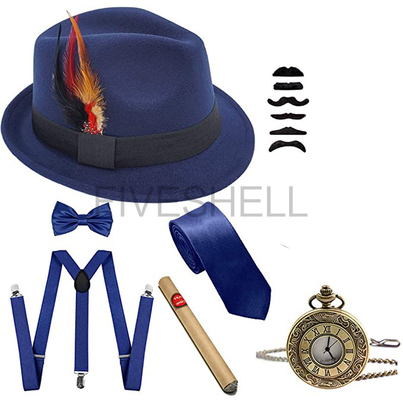 남성용 개츠비 갱스터 의상 액세서리 세트, 모자 교정기 - Men'S Accessories In The 1920S 리뷰 및 가격