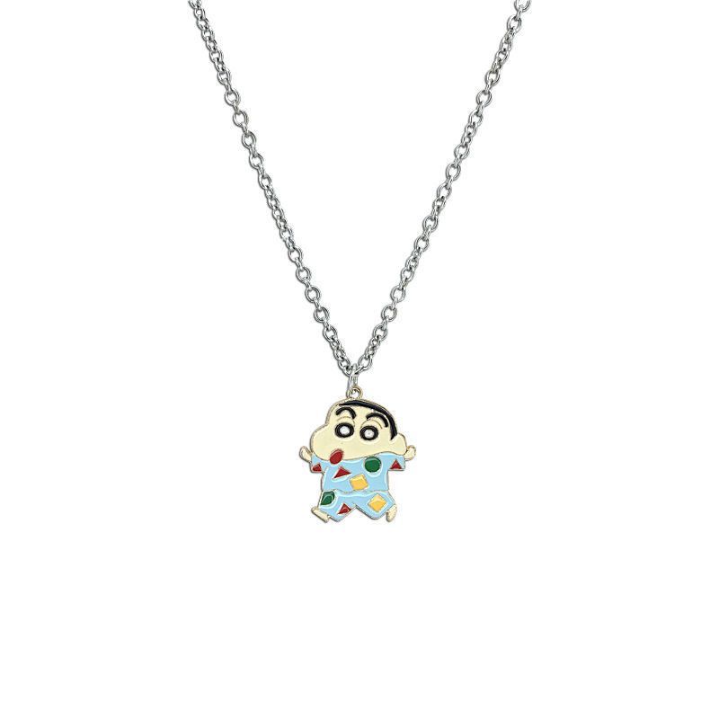 크레용 신짱 만화 목걸이 귀여운 일본식 베스트 프렌드  - Men Accessories Gift Set 리뷰 및 가격