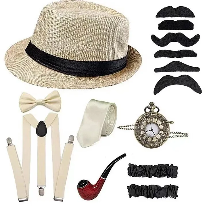 남자 파티 소품 1920 년대 테마 코스프레 무대 공연 - Men'S Accessories In The 1920S 리뷰 및 가격