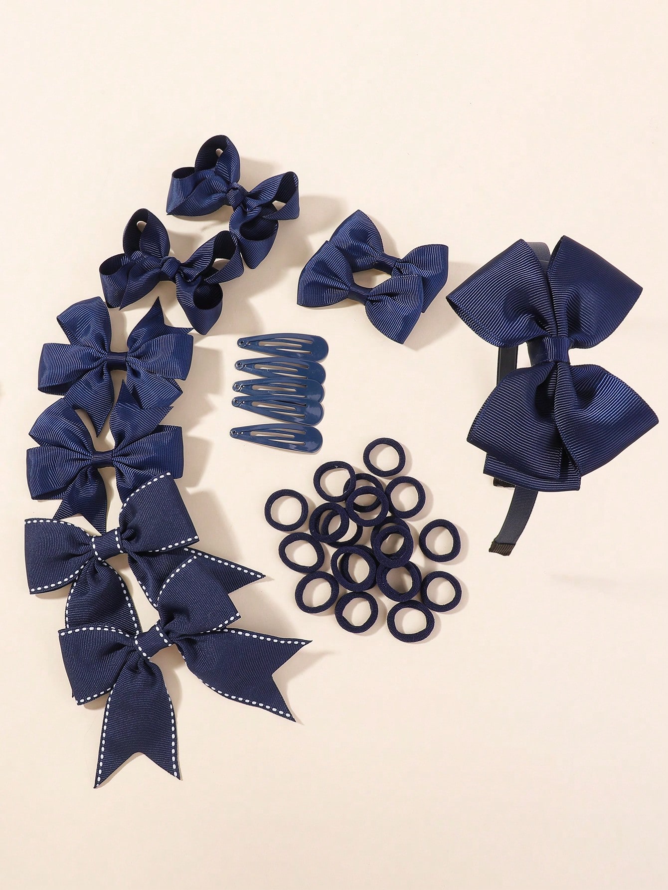 34 개/대 새로운 패션 계층화 된 Hairbands  - Tie Clip Set 리뷰 및 가격