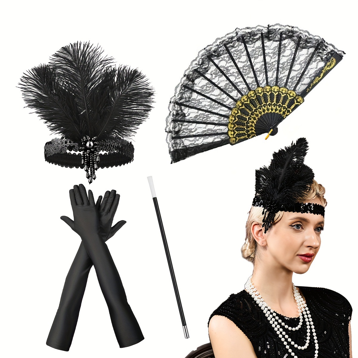 어린이 남성용 1920년대 복고풍 의상 세트 마스크 웨 - Men'S Accessories In The 1920S 리뷰 및 가격