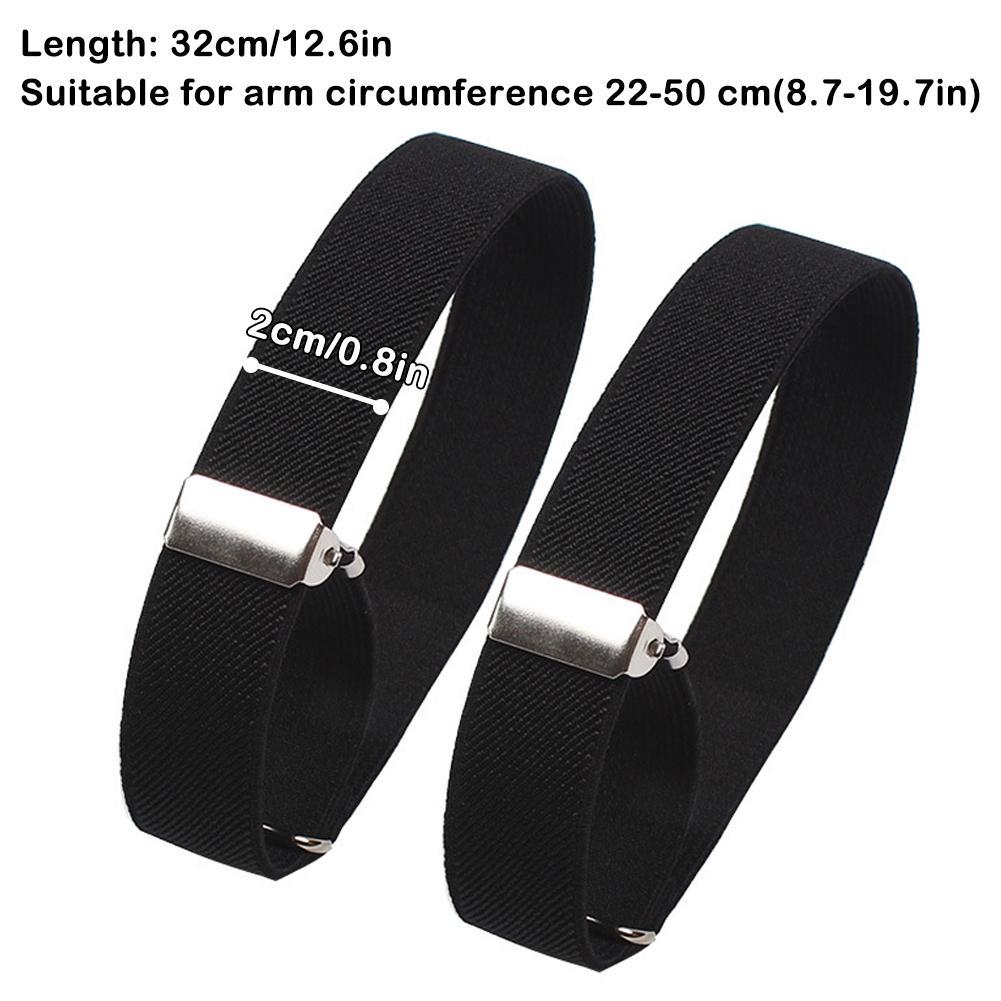 2pcs 조정 가능한 탄성 완장 셔츠 슬리브 홀더 여성 - Men'S Accessories Holder 리뷰 및 가격