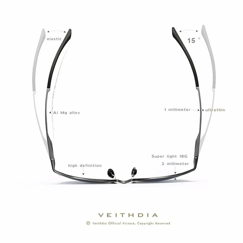 VEITHDIA 클래식 패션 편광 선글라스 UV400  - Sunglasses Polarized Men 리뷰 및 가격