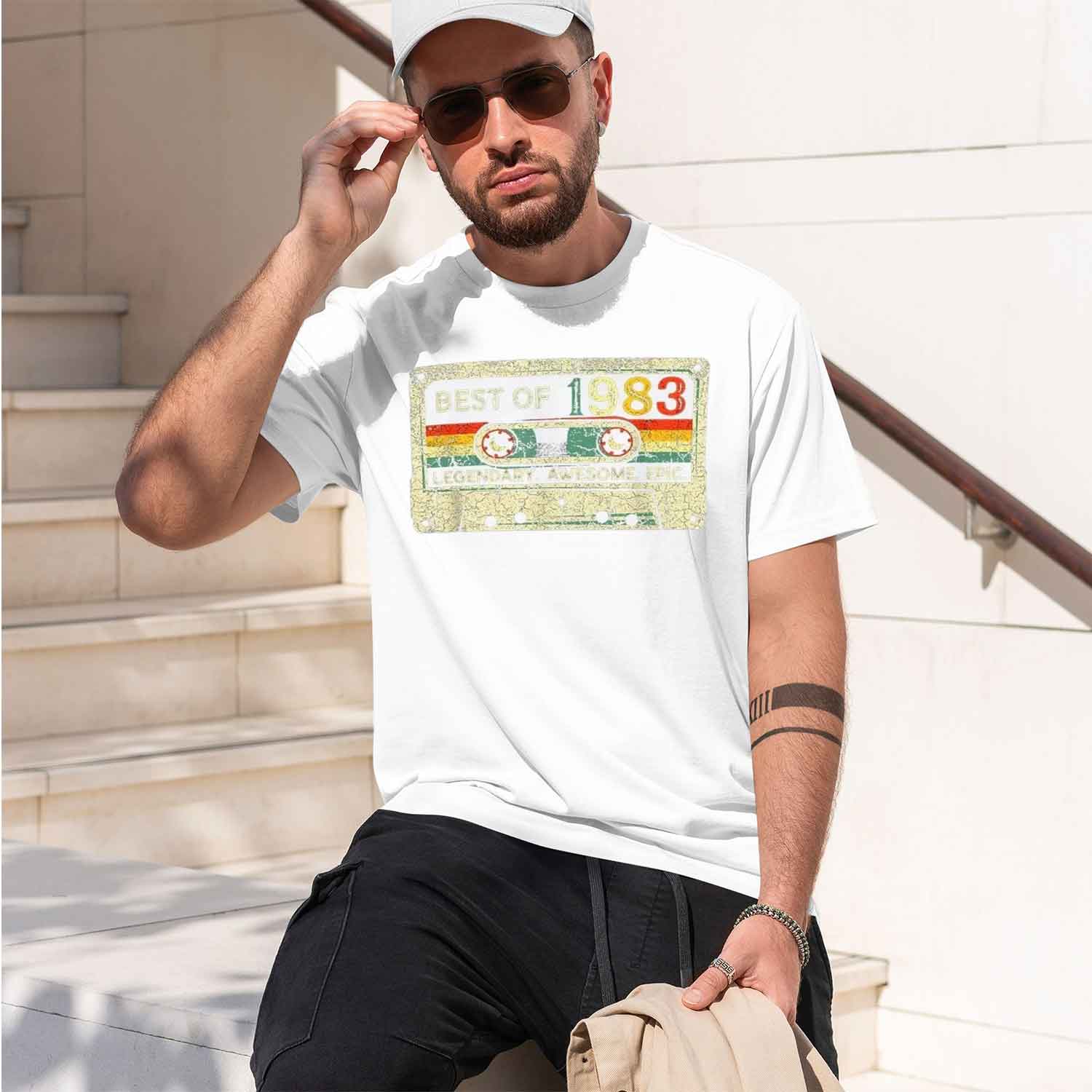 41세를 위한 1983년제작 CL 오리지널 빈티지 티셔 - Men Accessories Ideas 리뷰 및 가격