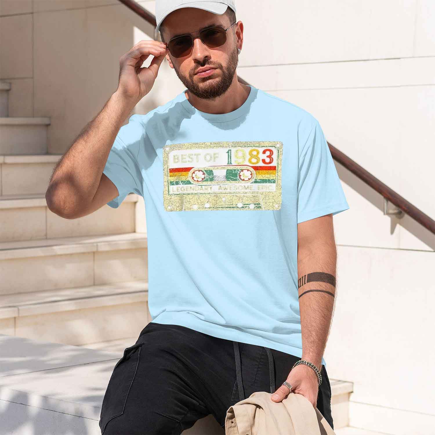 41세를 위한 1983년제작 CL 오리지널 빈티지 티셔 - Men Accessories Ideas 리뷰 및 가격