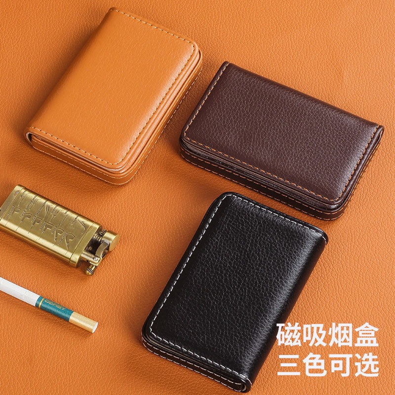 휴대용 8mm 담배 케이스 PU 가죽 명함 홀더 스타일 - Men'S Accessories 리뷰 및 가격