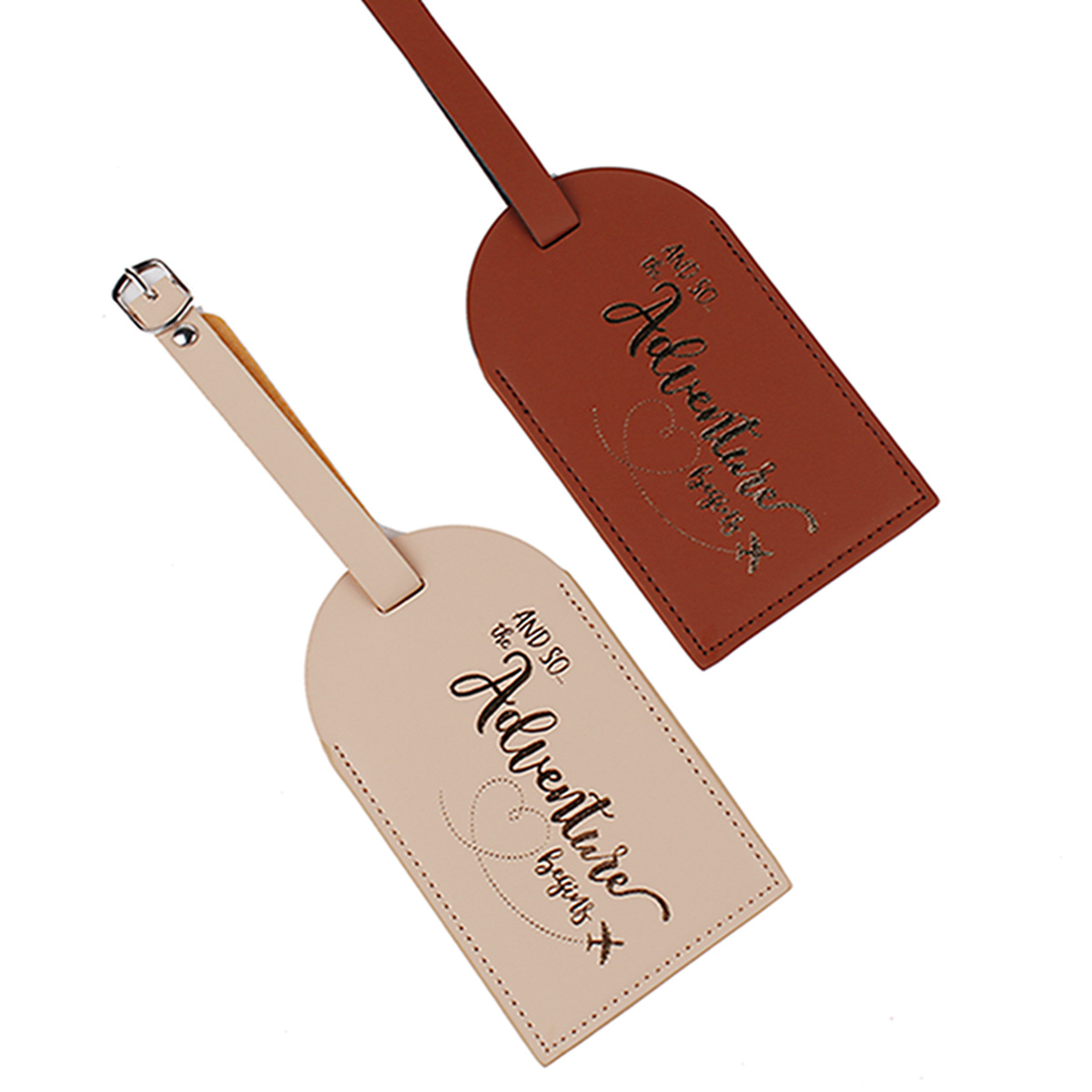 1PC 여성 남성 PU 가죽 수하물 태그 가방 라벨 수 - Men'S Accessories Holder 리뷰 및 가격