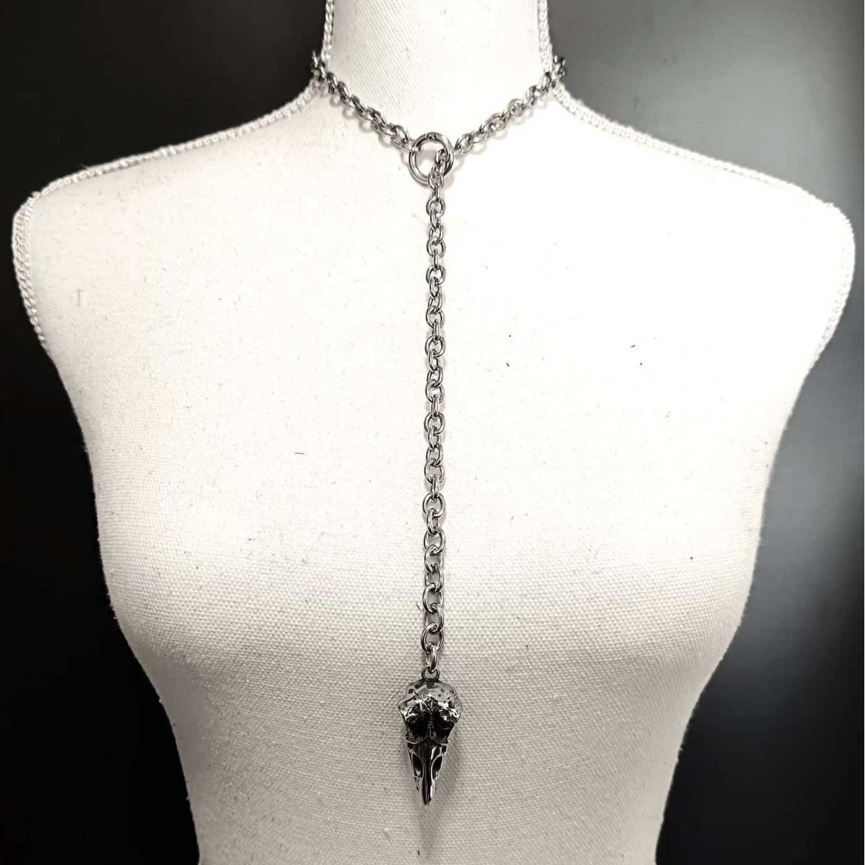 고딕 까마귀 해골 목걸이 여성 남성 패션 뱀파이어 박쥐 - Men'S Vampire Accessories 리뷰 및 가격