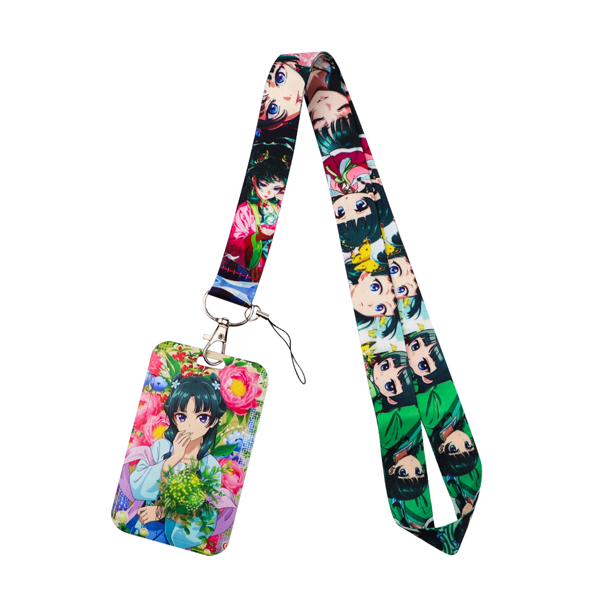 귀여운 애니메이션 소녀 끈 목 스트랩 카드 홀더 키 I - Men'S Accessories Holder 리뷰 및 가격