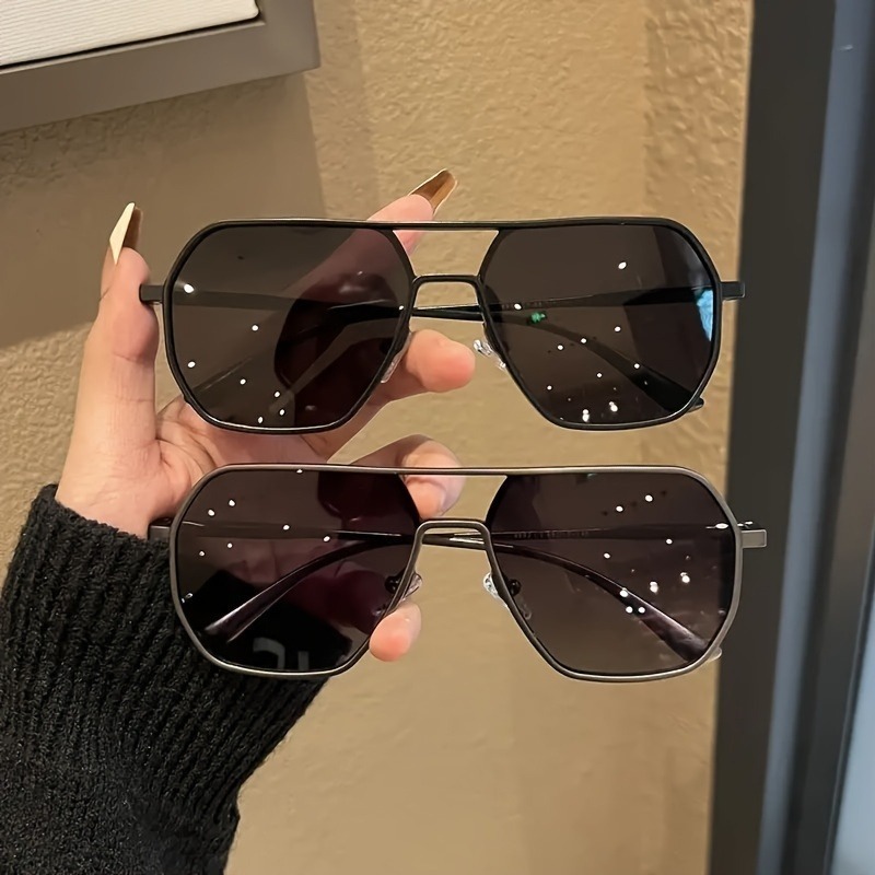 빅 프레임 사각 편광 변색 안경 금속 프레임 남녀 운전 - Sunglasses Polarized Men 리뷰 및 가격